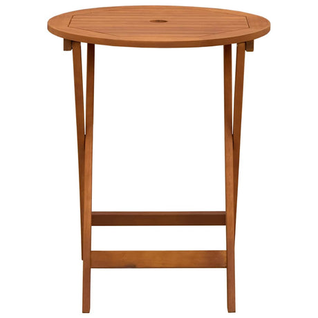 Vidaxl tuintafel inklapbaar ø60x75 cm massief eucalyptushout