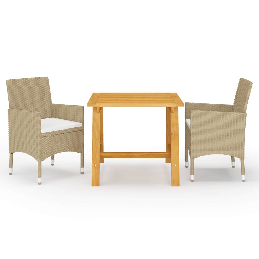Vidaxl 3-delige tuinset beige