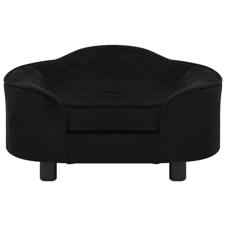 Vidaxl hondenbank 67x47x36 cm pluche zwart