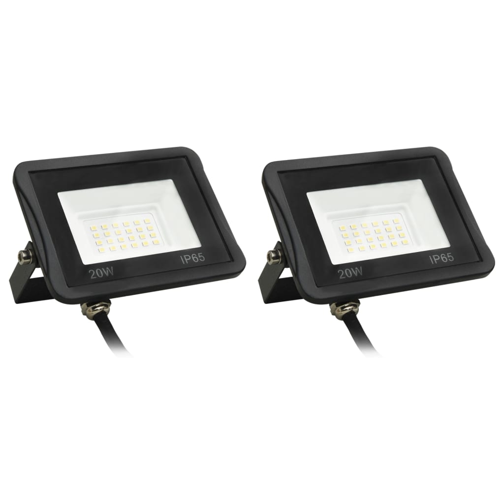 VidaXL Spotlights 2 st LED 20 W koudwit