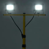 Vidaxl spotlight met statief led 2x10 w koudwit