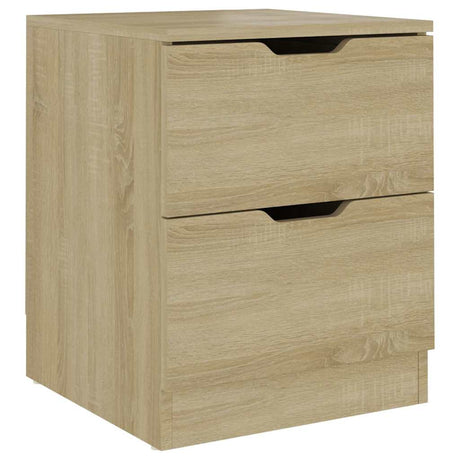 Vidaxl nachtkastje 40x40x50 cm bewerkt hout sonoma eikenkleurig