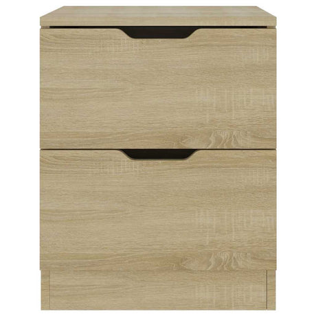 Vidaxl nachtkastje 40x40x50 cm bewerkt hout sonoma eikenkleurig