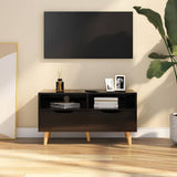 Vidaxl tv-meubel 90x40x48,5 cm bewerkt hout hoogglans zwart