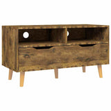 Vidaxl tv-meubel 90x40x48,5 cm bewerkt hout gerookt eikenkleurig