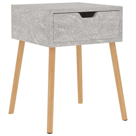 Vidaxl nachtkastje 40x40x56 cm bewerkt hout betongrijs