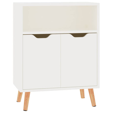 Vidaxl dressoir 60x30x72 cm bewerkt hout hoogglans wit