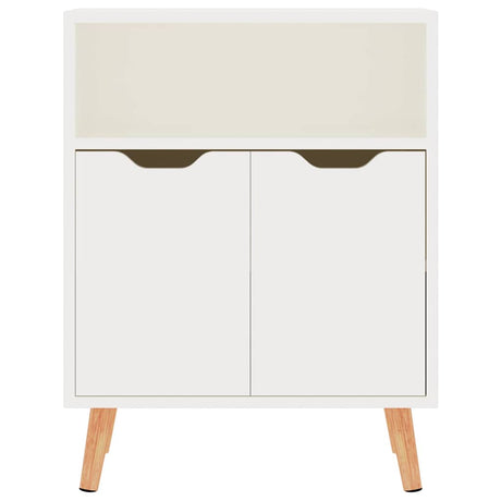 Vidaxl dressoir 60x30x72 cm bewerkt hout hoogglans wit