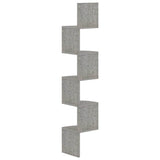 Vidaxl hoekwandschap 19x19x123 cm bewerkt hout betongrijs