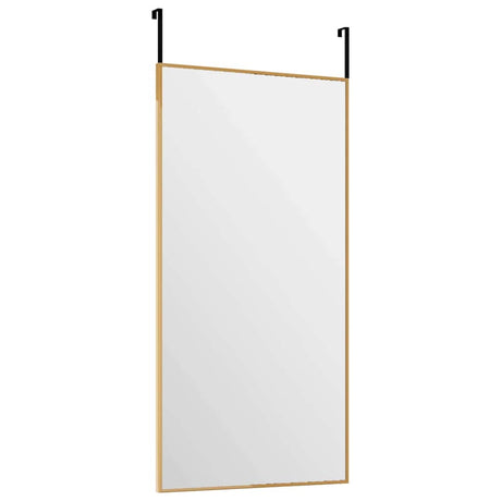 Vidaxl deurspiegel 30x60 cm glas en aluminium goudkleurig