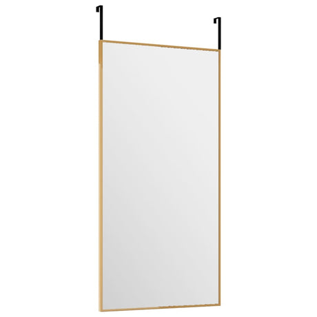 Vidaxl deurspiegel 30x60 cm glas en aluminium goudkleurig