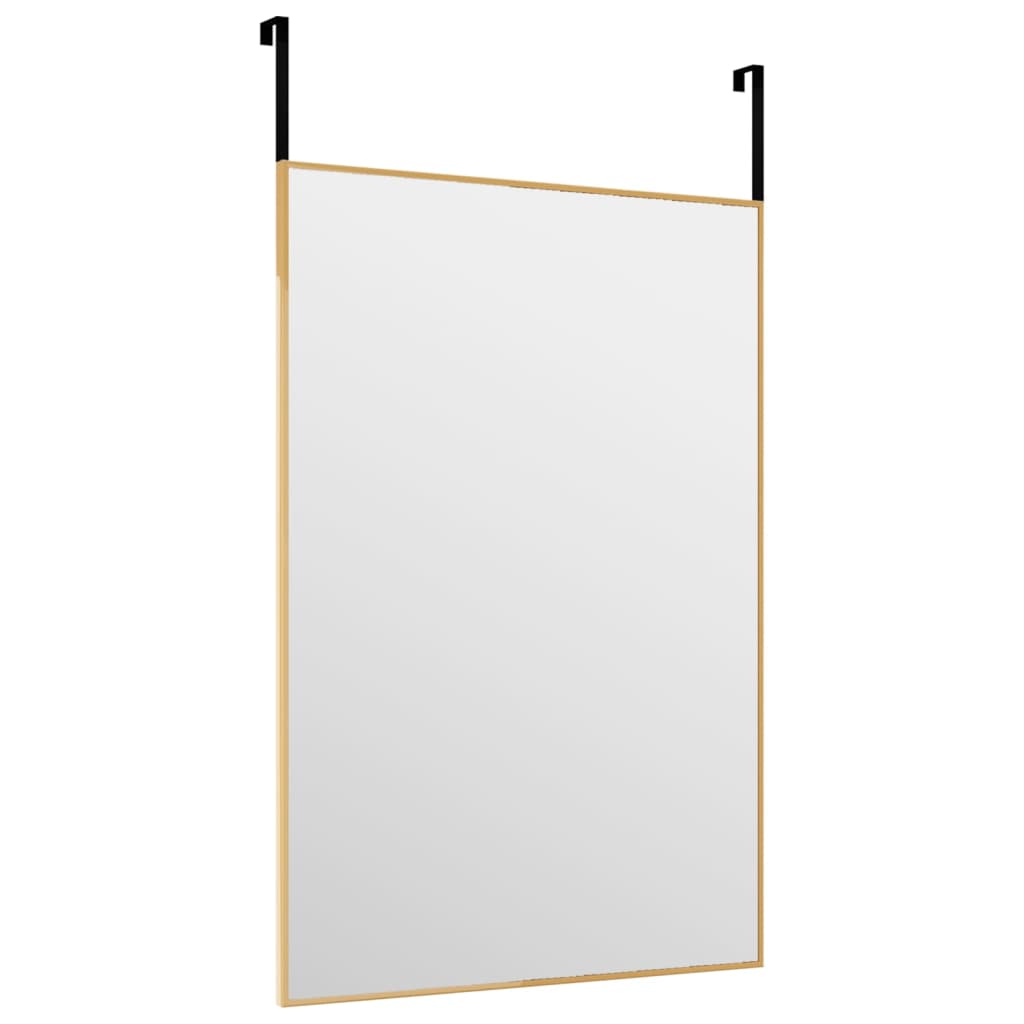 VidaXL Deurspiegel 40x60 cm glas en aluminium goudkleurig