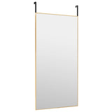 VidaXL Deurspiegel 50x100 cm glas en aluminium goudkleurig