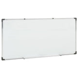 VidaXL Whiteboard magnetisch 110x60 cm staal wit