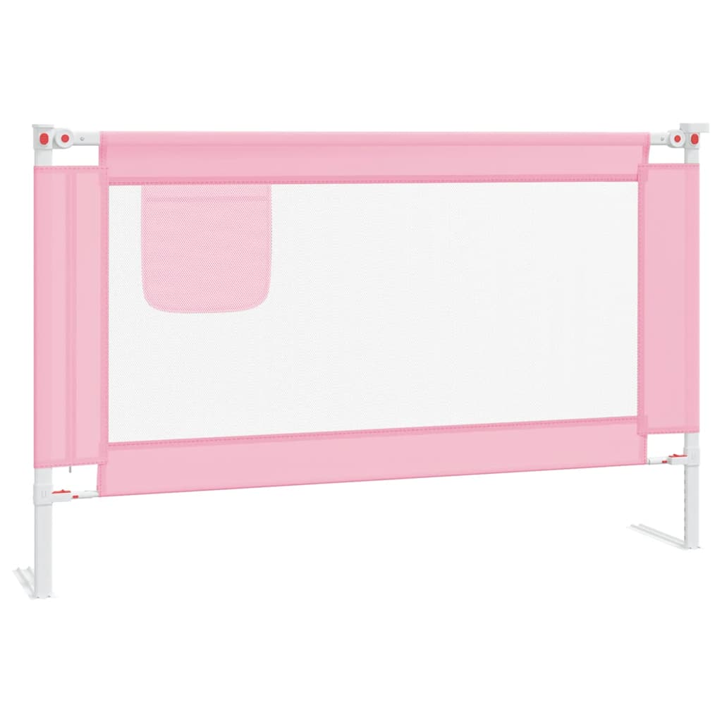 Vidaxl bedhekje peuter 120x25 cm stof roze