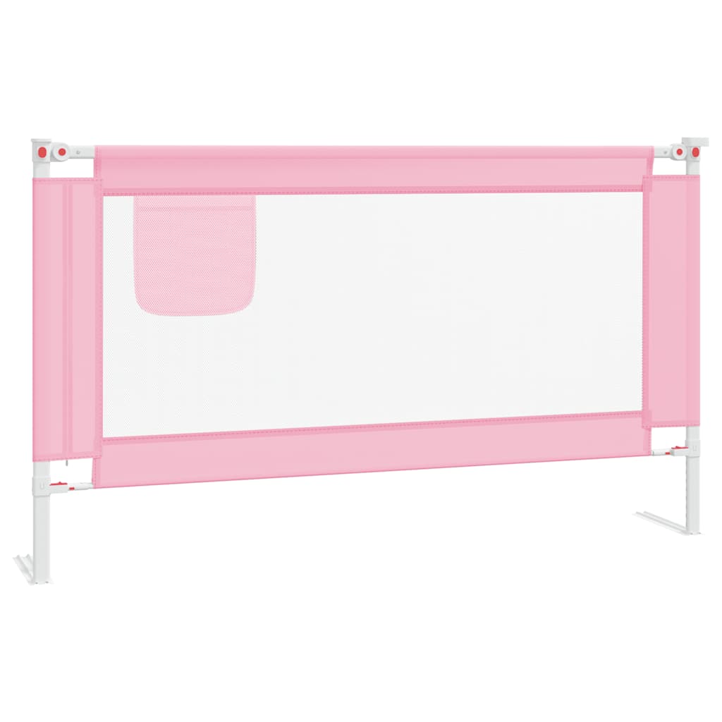 Vidaxl bedhekje peuter 140x25 cm stof roze