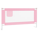 Vidaxl bedhekje peuter 160x25 cm stof roze