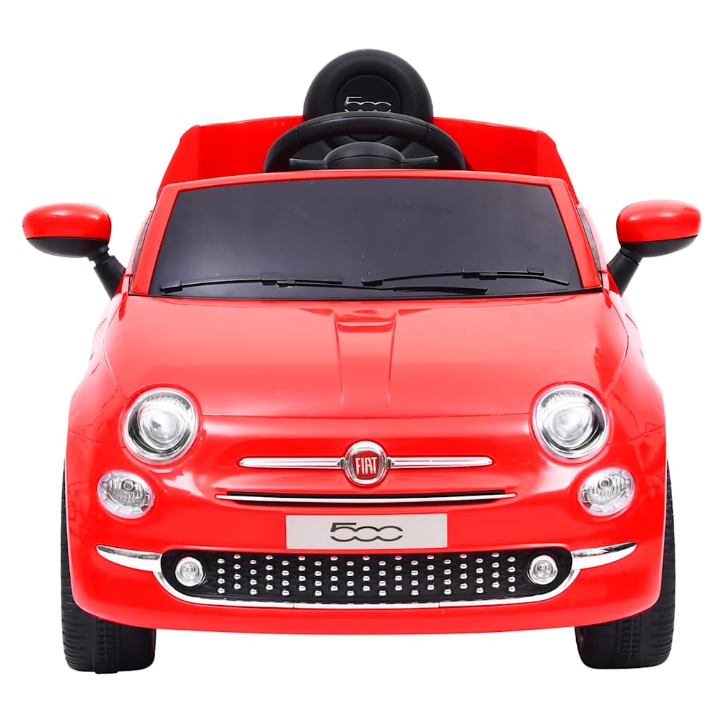 Vidaxl kinderauto fiat 500 elektrisch rood