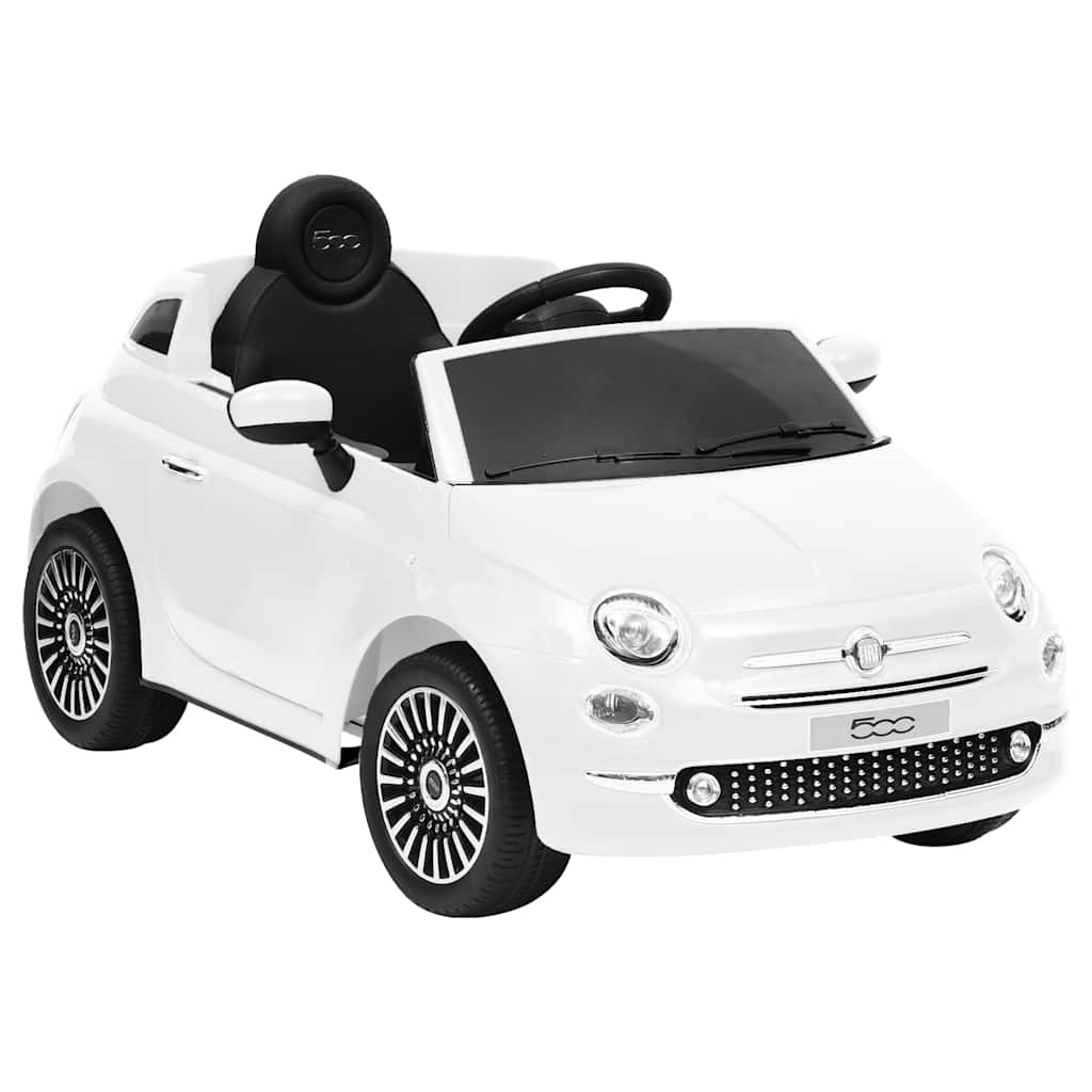 Vidaxl kinderauto fiat 500 elektrisch wit