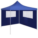 Vidaxl prieelzijwand met ramen 4x2 m blauw