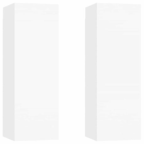 Vidaxl tv-meubels 2 st 30,5x30x90 cm bewerkt hout wit