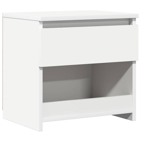 Vidaxl nachtkastje 40x30x39 cm bewerkt hout wit
