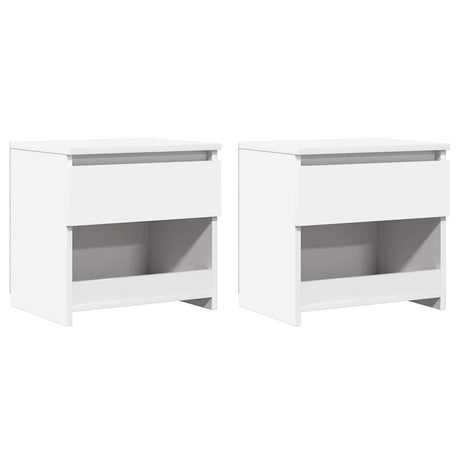 Vidaxl nachtkastjes 2 st 40x30x39 cm bewerkt hout wit