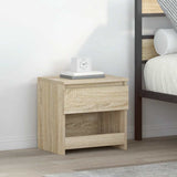 Vidaxl nachtkastjes 2 st 40x30x39 cm bewerkt hout sonoma eikenkleurig