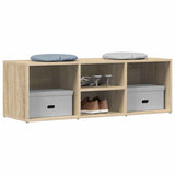 Vidaxl schoenenopbergbank 105x35x35 cm bewerkt hout sonoma eikenkleur