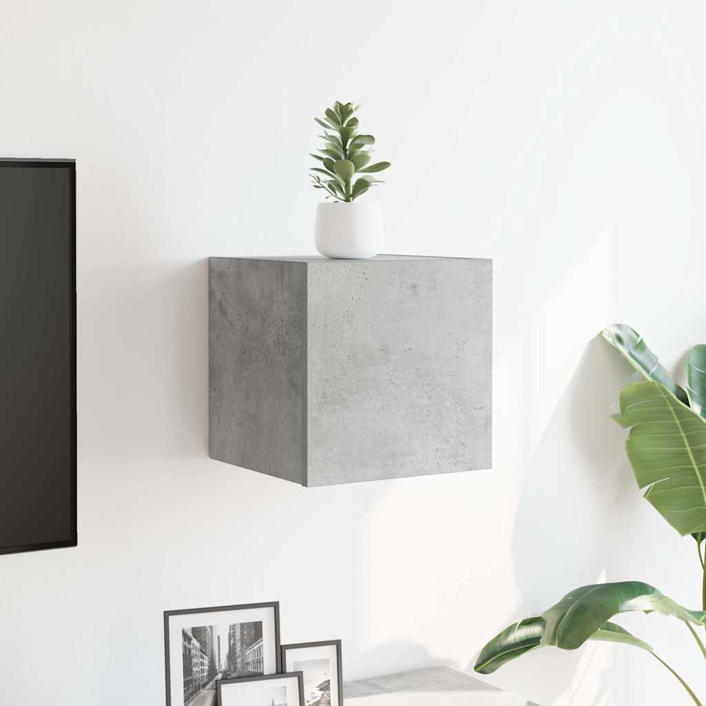 Vidaxl tv-wandmeubel 30,5x30x30 cm betongrijs
