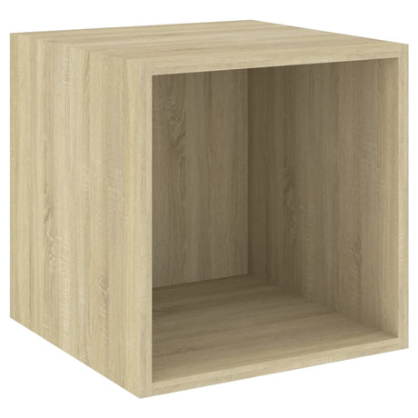 Vidaxl wandkast 37x37x37 cm bewerkt hout sonoma eikenkleurig