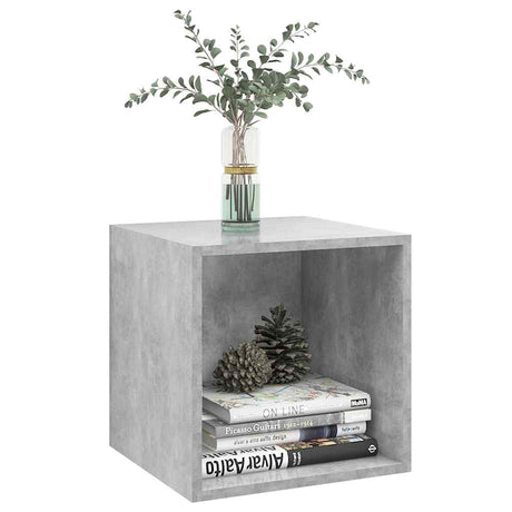 Vidaxl wandkasten 2 st 37x37x37 cm bewerkt hout betongrijs