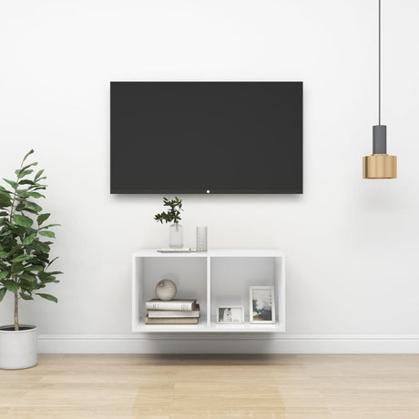 Vidaxl tv-wandmeubel 37x37x72 cm bewerkt hout wit