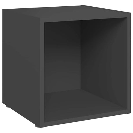Vidaxl tv-meubelen 2 st 37x35x37 cm bewerkt hout grijs