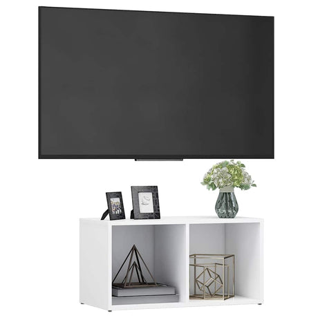 Vidaxl tv-meubel 72x35x36,5 cm bewerkt hout wit