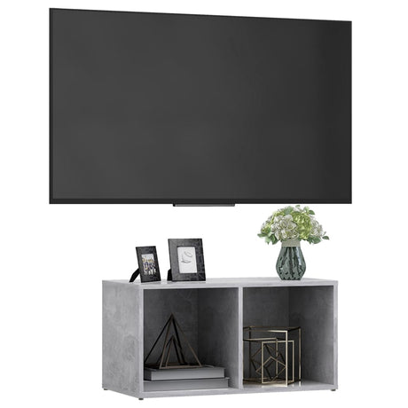 Vidaxl tv-meubel 72x35x36,5 cm bewerkt hout betongrijs