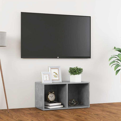 Vidaxl tv-meubel 72x35x36,5 cm bewerkt hout betongrijs