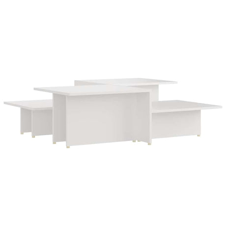 Vidaxl salontafels 2 st 111,5x50x33 cm bewerkt hout wit