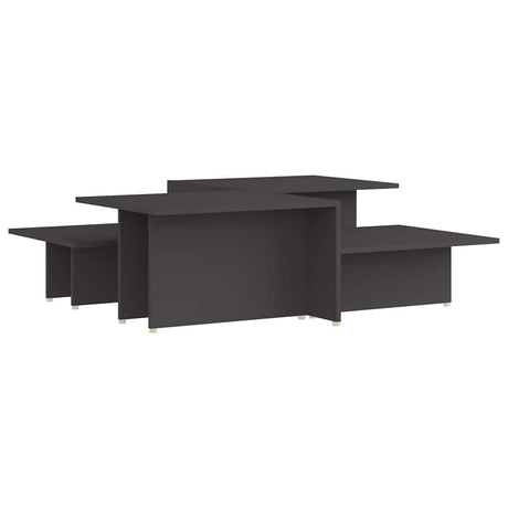 Vidaxl salontafels 2 st 111,5x50x33 cm bewerkt hout grijs