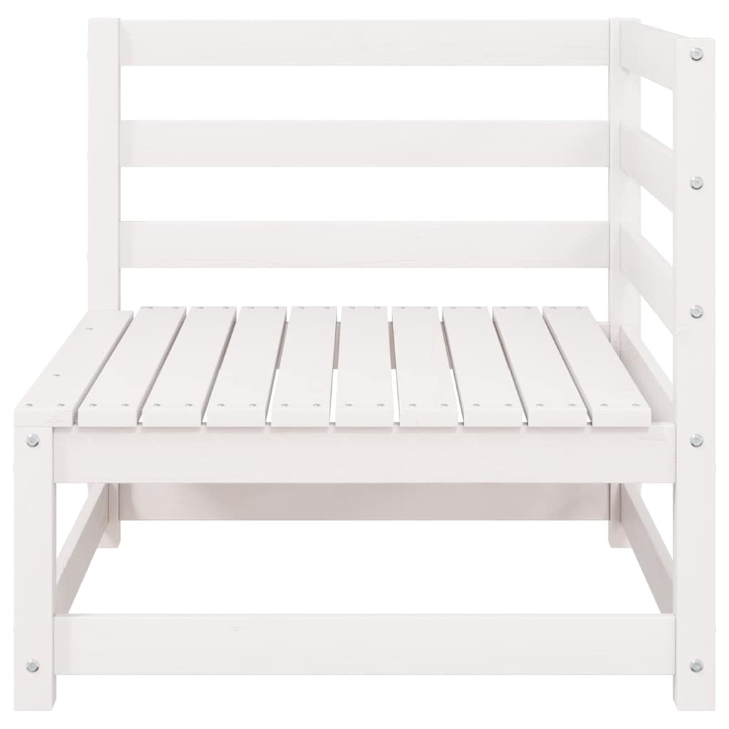 Vidaxl 2-delige loungeset met kussens massief grenenhout wit
