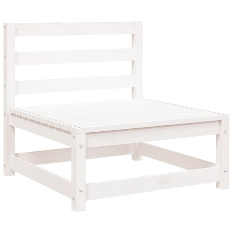 Vidaxl 2-delige loungeset met kussens massief grenenhout wit