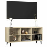 Vidaxl tv-meubel met metalen poten 103,5x30x50 cm sonoma eikenkleurig