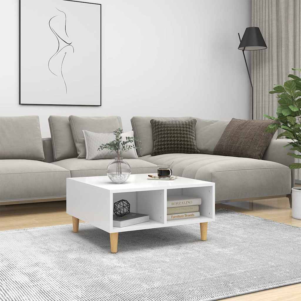 Vidaxl salontafel 60x60x30 cm bewerkt hout wit