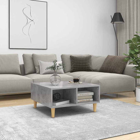 Vidaxl salontafel 60x60x30 cm bewerkt hout betongrijs