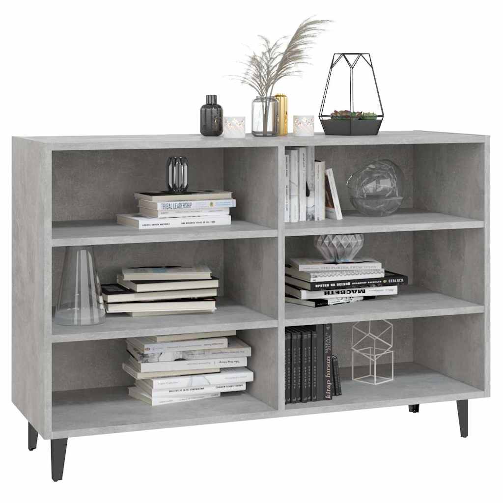 Vidaxl dressoir 103,5x35x70 cm bewerkt hout betongrijs