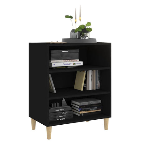 Vidaxl dressoir 57x35x70 cm bewerkt hout zwart