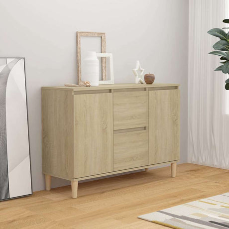 Vidaxl dressoir 101x35x70 cm bewerkt hout sonoma eikenkleurig