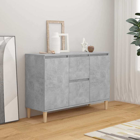 Vidaxl dressoir 101x35x70 cm bewerkt hout betongrijs