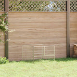 Vidaxl hondenkennel 100x100x70 cm staal zilverkleurig