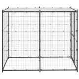 Vidaxl hondenkennel voor buiten met dak 110x220x180 cm staal